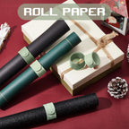 Charniol 12 Pieces Wrapping Paper Roll Holder Holiday Flip Wraps Silicone Covered Metal Strips Flip 1 x 9 Inch Stabilizer Slap Band for Poster Gift Paper Vinyl Storage Organize (Green)