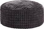Hobestluk Bean Bag Chairs Beanbag Chair with Filler Adult Bean Bags with Fluffy & Machine Washable Cover, Giant Bean Bag Chairs for Aduts (Dark Grey, 4FT-44" x 44" x 24")