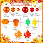 120Pcs Fall Vase Filler, Thanksgiving Faux Pearls for Vase Filler for Vases for Thanksgiving Halloween Fall Table Centerpieces