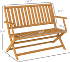 Acacia Wood Garden Bench