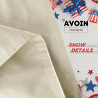 AVOIN colorlife Patriotic 4th of July House Flag 28x40 Inch Double Sided Outside, Memorial Day Retro American Stars and Stripes Welcome Yard Outdoor Decoration