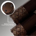 Creative Scents Dublin Brown Vases - Set of 3 Vases - Table Centerpieces for Dining Room, Kitchen Décor, Home Decor for Your Living Room, Dining Room, Bedroom, Office, Entry Table or Shelf Decor
