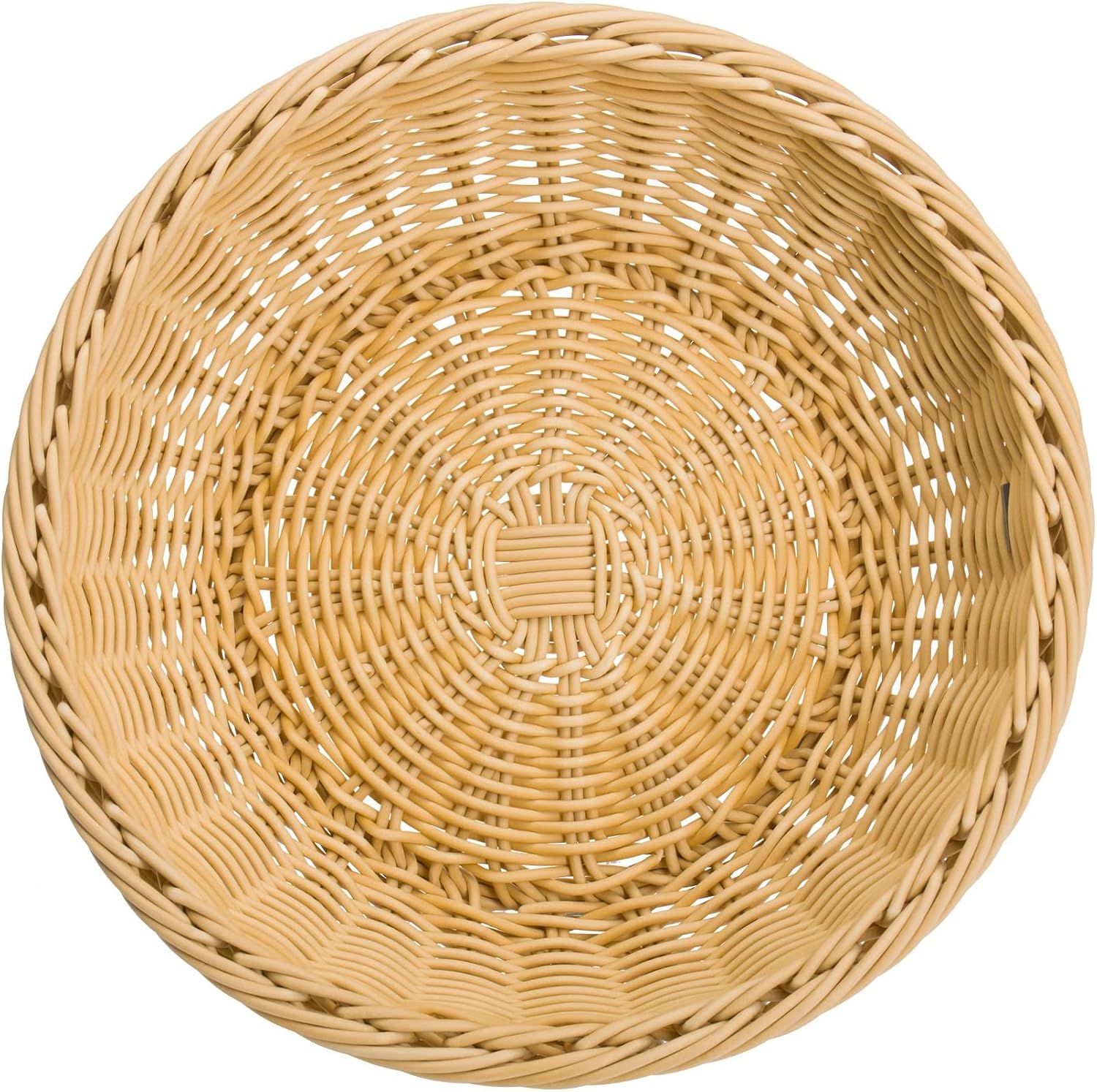 Westmark Saleen Multi-Purpose Basket, Suitable for Hotel and Catering, Round, Diameter Approx. 23 cm, Height: Approx. 9 cm, Synthetic Fibre, Edition, Light Beige, 02051930101