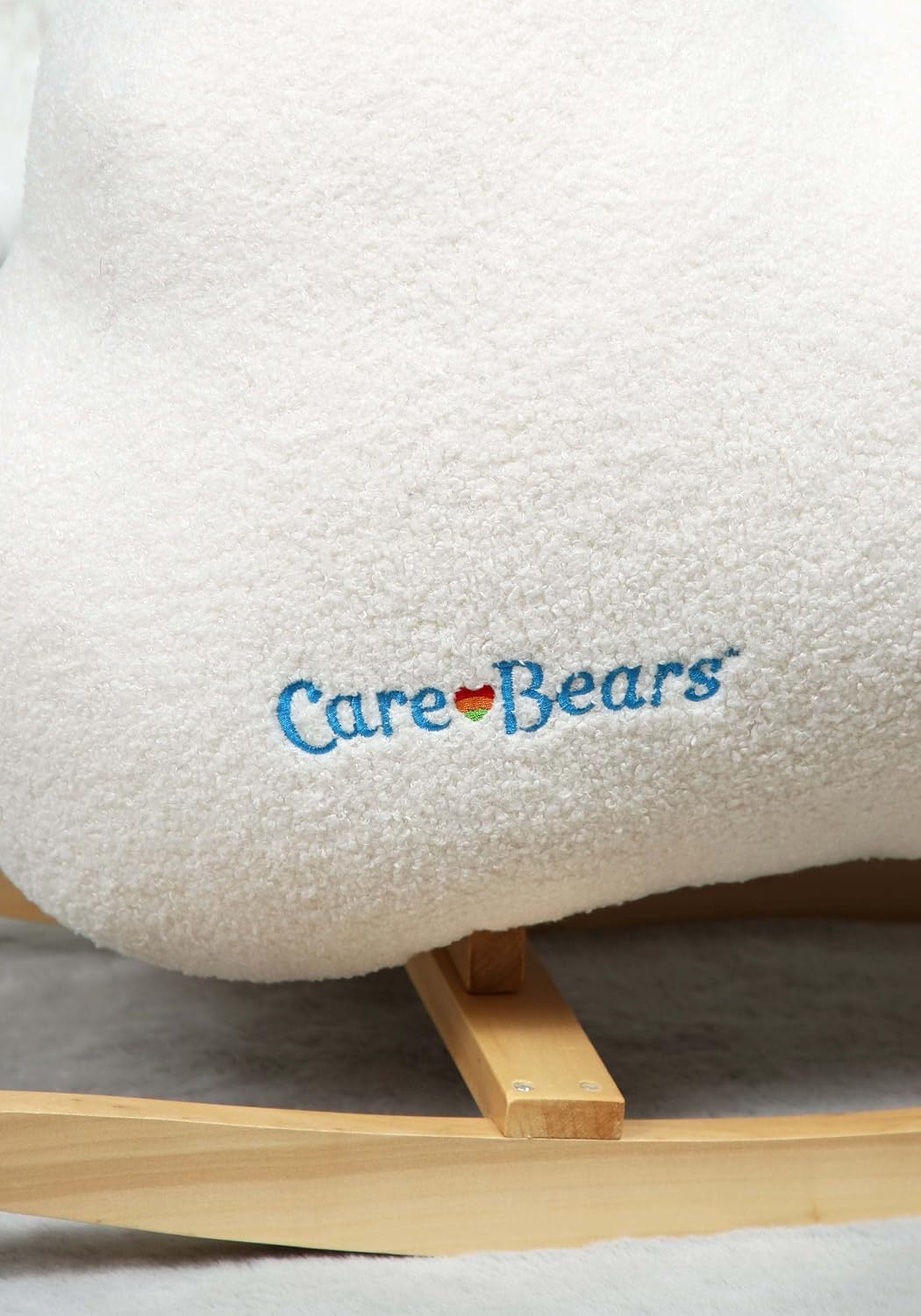 FUN.COM Children's Care Bears Cloud Rocker | Foam and Polyester Rocking Horse with Wooden Frame, Rockers, and Grips
