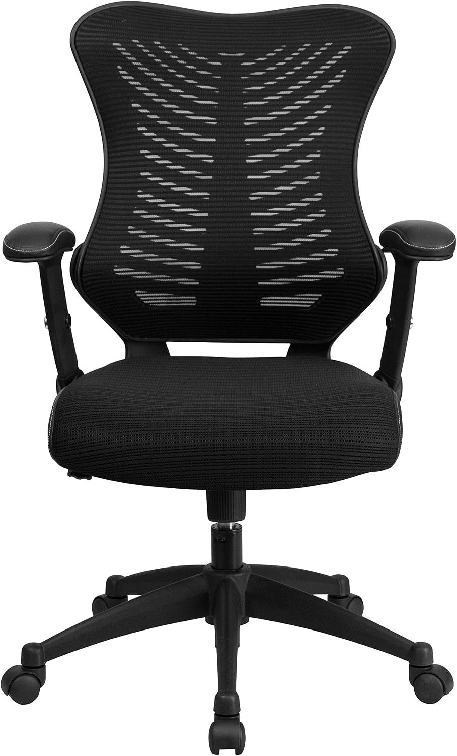 Flash Furniture Kale High Back Designer Black Mesh Executive Swivel Ergonomic Office Chair with Adjustable Arms