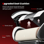 Gaming Chair with Footrest, Ergonomic Video Game Chair with Headrest and Lumbar Support, 400 lbs Adult Chair, Height Adjustable 360° Swivel High Back Reclining Computer Chair for Home Office (White)