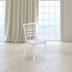 BizChair Child’s Transparent Crystal Resin Party and Event Chiavari Chair for Commercial & Residential Use