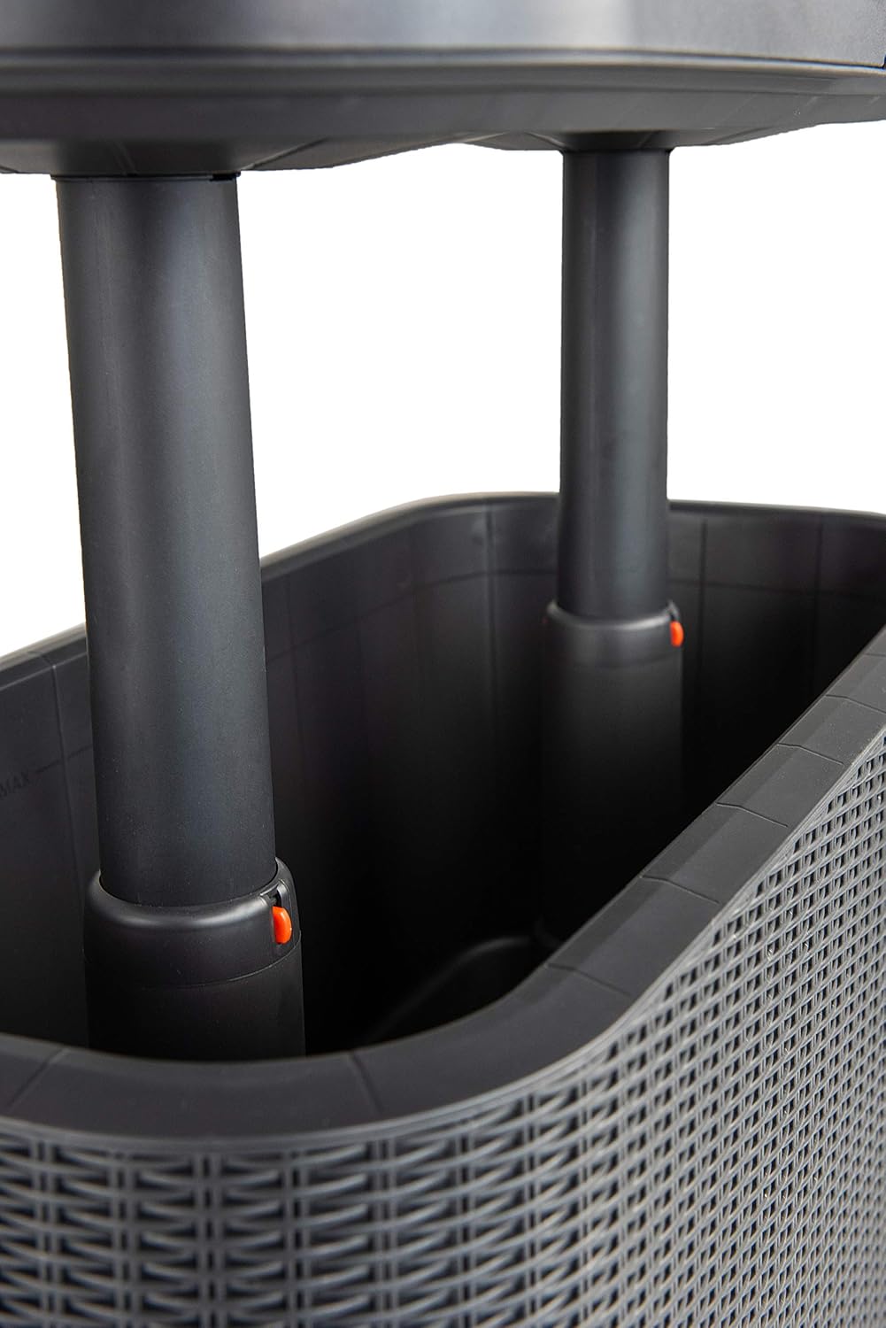 Keter Bevy BAR Cocktail Table, Polypropylene, Anthracite Grey