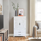Modern White Storage Cabinet, Rustic Sideboard Pantry Cabinet, for Home Decor and Organization,for Kitchen Home
