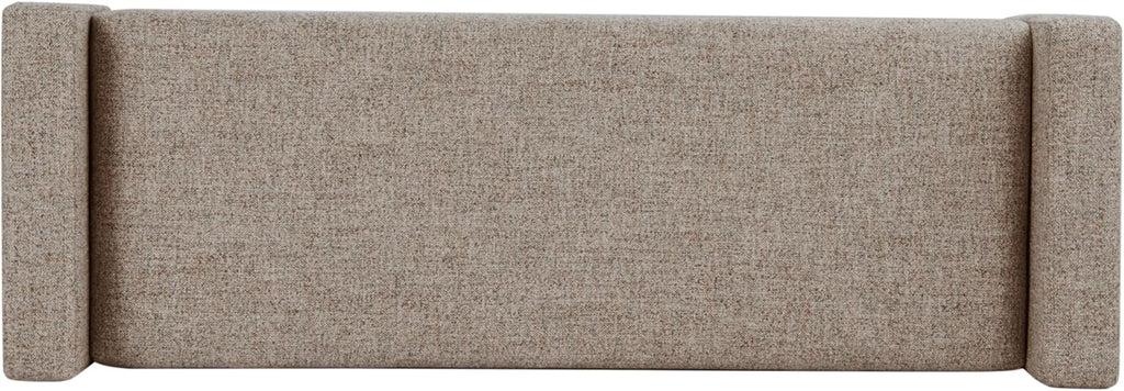 HomePop Fulton 48" Storage Bench - Midtone Gray Fabric