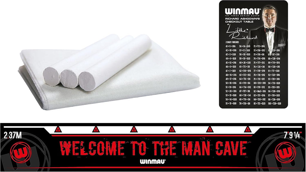 WINMAU Man Cave Complete Dartboard Cabinet Set