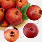 6pcs Fake Pomegranates,Realistic Fake Fruit for Home Decor,Plastic Artificial Pomegranates Decor