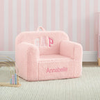 babyGap by Delta Children Personalized Sherpa Chair - Greenguard Gold Certified, Pink