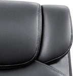 Furmax Mid Back Executive Office Chair Swivel Computer Task Chair with Armrests,Ergonomic Leather-Padded Desk Chair with Lumbar Support