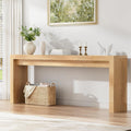 Extra Long Console Table for Entryway, 70.9-Inch Farmhouse Wood Behind Couch Table, Modern Entryway Rectangular Console Table for Entrance, Living Room, Hallway, Foyer (Natural)