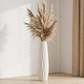 White Floor Vase, 24" Tall Vase Ceramic Decorative Large Vases for Living Room Decor Home Office Bedroom, Modern Big Standing Flower Vase with Glossy Glaze