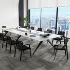Giantex 2-Pack Reception Room Chair Set with Mesh Back, Metal Frame & Padded Seat, Armrests, No Wheels, Stacking Guest Chairs for Office, Waiting Room, Lobby, Meeting, Black