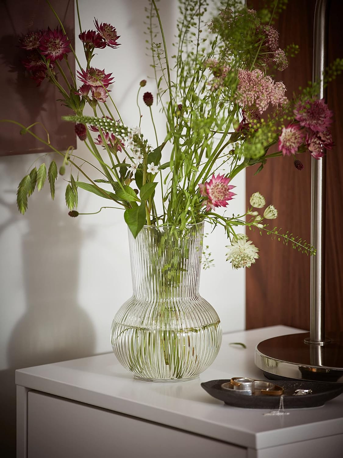 IKEA PÅDRAG vase, 17 cm, clear glass