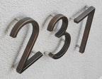 Distinctions 844686 House Number 1, Bronze Zinc Floating Address Number, Modern Outdoor Address Sign for Front Door, Mailbox, Wall, or Plaque, 5 Inches