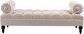 Jennifer Taylor Home Lewis Bolster Bench, Sky Neutral