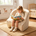 Kids Bean Bag Chair, Toddler Couch with Storage Pocket, Soft Foam Baby Lounger for Playroom, Space-Saving Floor Chair for Boys & Girls (Child's Chair)