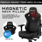 Anda Seat Kaiser 3 XL Gaming Chairs for Adults - Ergonomic Black PVC Leather Gaming Chair with Lumbar Support, Comfortable Office Seat with Neck Support - Heavy Duty Wide Gamer Seat