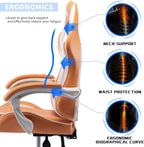Gaming Chair for Adults, High Back Ergonomic Computer Gaming Chair with Headrest and Lumbar Support, Orange
