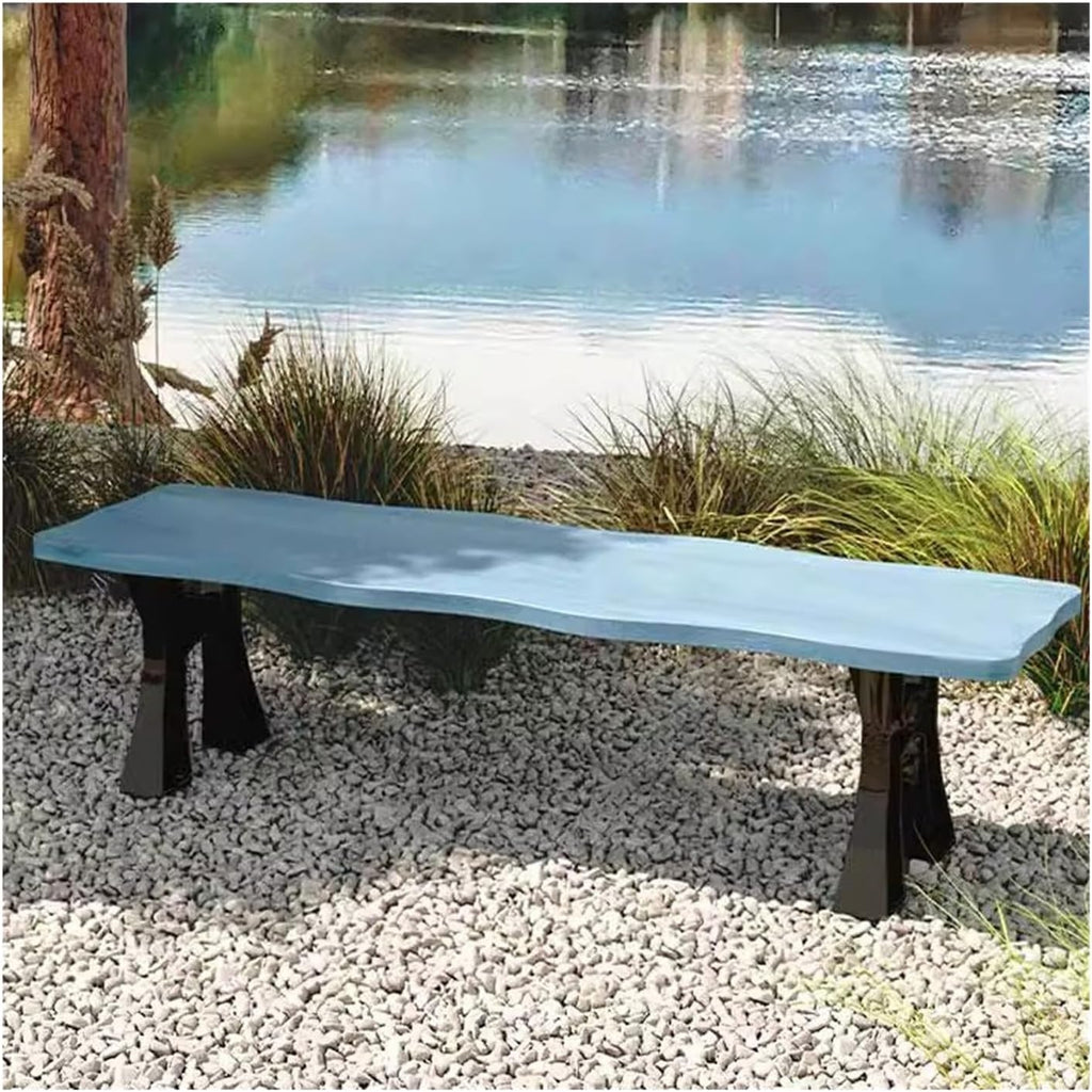Patio Benches for Outdoors Park Chair Outdoor Rest Bench Courtyard Cast Aluminum Seat Garden Benches for Outdoors