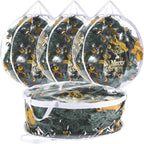 4 PCS Clear Wreath Storage Bag, 24x8 Inch Christmas Wreath Storage Container, Heavy Duty PVC Wreath Protector with Handle for Xmas Holiday Seasonal Wreath Garland (White)