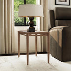 Flexsteel Verona End Table, Transitional Design, Medium Brown Oak, 29x17x22 Inches, 15.4 lb, Rubberwood Solids and White Oak Veneers