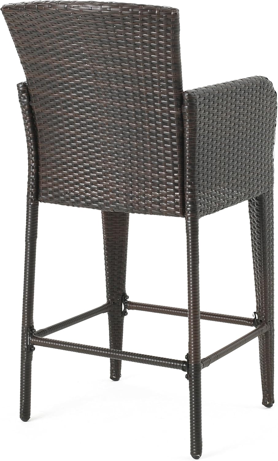 Christopher Knight Home Anaya 45" Wicker Barstools, 4-Pcs Set, Multibrown