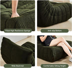 Bean Bag Chair, Fireside Chair Bean Bag Sofa Large Bean Bag Chair for Adults, Bean Bag Chairs for Teens with High Density Comfortable Foam, Memory Foam Lazy Sofa for Living Room, Bedroom (Green)