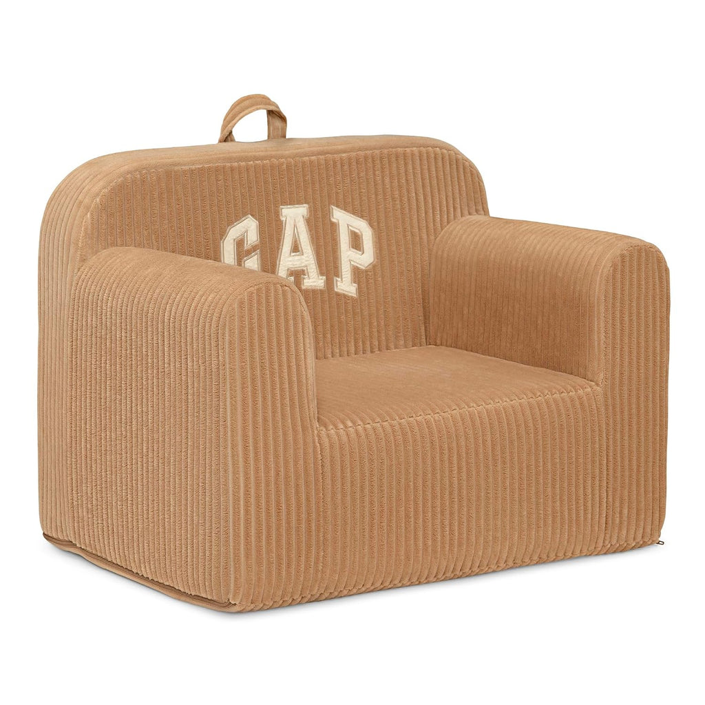 babyGap by Delta Children Ribbed Velour Chairs - Greenguard Gold Certified, Brown