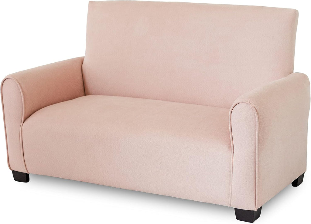 Customized Toddler Upholstered Sofa with Ottoman and Pillows