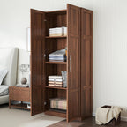 71'' H Kitchen Pantry Cabinet, Farmhouse Kitchen Storage Cabinet with Doors and Shelves, Wood Buffet Sideboard with Drawers, Freestanding Buffet Sideboard, Coffee Bar Cabinet, Walnut