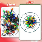 Christmas Light Storage Reels - 3 Metal Spools & Durable Oxford Bag for Holiday Cord Wire Organization