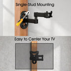 Full Motion TV Wall Mount for Most 12-29 Inch Flat Curved TV&Computer up to 22lbs,Sturdy TV Wall Bracket with Tilt Swivel Extension, Max VESA 100x100mm 17 19 21 23 27 Articulating Monitor Mount