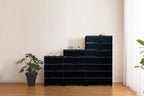 Tenma Chest Fitz Plus Premium FP5503 Premium Black 3 Tiers Width 21.7 x Depth 16.0 x Height 26.0 inches (55 x 41 x 66 cm)
