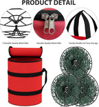 KYEVIS Christmas Light Storage Bag to Store Holiday Chiristmas String Light Holder with 3 Metal Reels,Tear-Resistant Material and Reinforced Handle, for Chritmas Tree Lights Organizer
