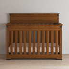 Child Craft Redmond 3-Piece Nursery Set, Includes 4-in-1 Convertible Crib, Dresser, and Chest (Coach Cherry)