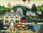 Jane Wooster Scott "A Profusion Posies Newly Custom Framed SERIGRAPH Art Americana Framed Size is Approx. 17" x 19.5" Image Size is Approx. 8.5" x 11"