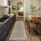 Washable Kitchen Rug Runners for Hallways: 2'6"x8' Bedroom Runner Rug Non Slip Low-Pile Stain Resistant Soft Indoor Floor Carpet Runner for Indoor Entryway Hallways Kitchen Laundry Room Farmhouse