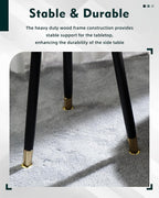 16 Inch Round Wood Walut End Table, Small Stable Side Table for Nightstand Living Room Bedroom Sofa Couch Corner, 2pcs