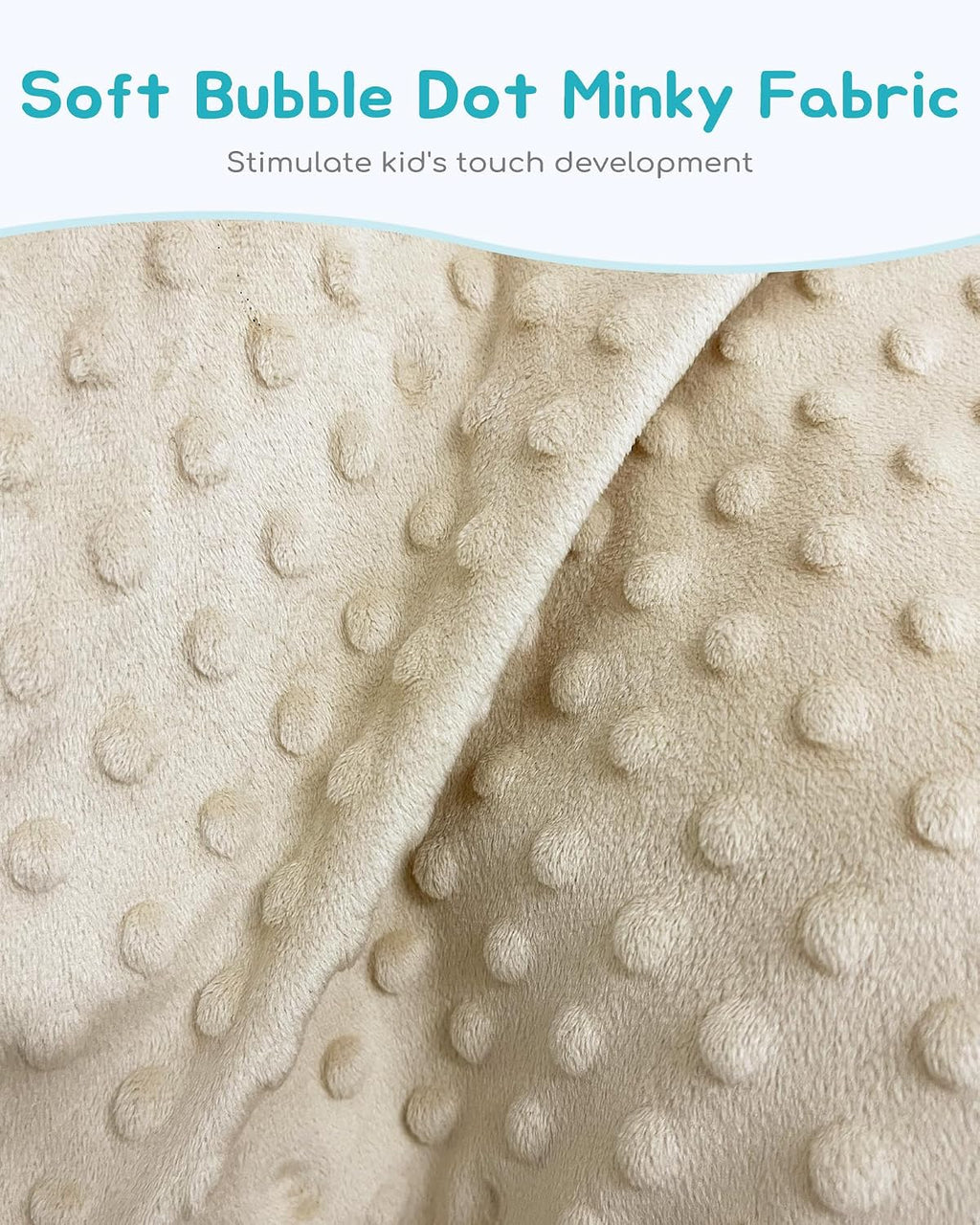 Kids Couch, 2-in-1 Soft Bubble Dot Minky Fold-Out Couch, Convertible Sofa for 2 Years and Up, Kid Furniture for Playroom, Beige