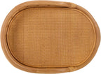 SAFAVIEH Couture - Shayleen 2-Tier Natural Rattan Accent Table - Handwoven Boho Coastal Design - Fully Assembled - Ideal for Living Room, Bedroom, Kitchen (CWK3023A)
