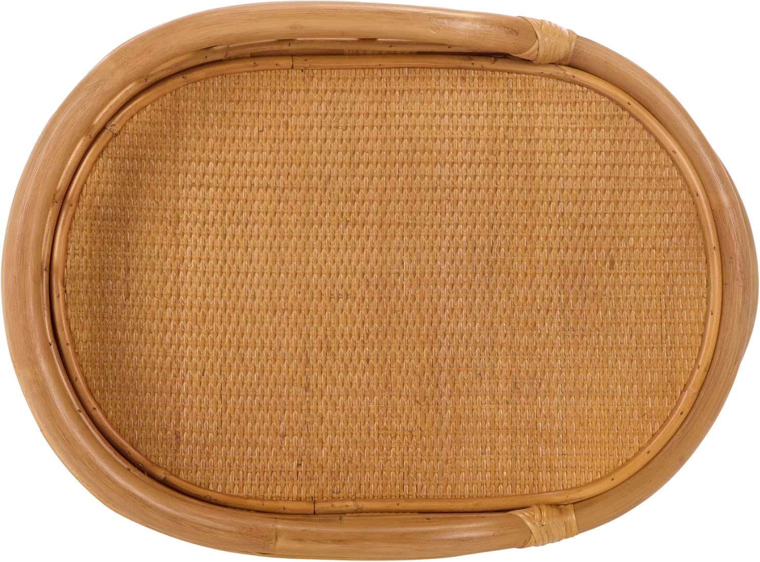 SAFAVIEH Couture - Shayleen 2-Tier Natural Rattan Accent Table - Handwoven Boho Coastal Design - Fully Assembled - Ideal for Living Room, Bedroom, Kitchen (CWK3023A)