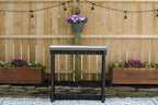 Single Bar Deep Grey Top & Black Base Ideal for Patio Hot Tub Area Backyard Durable WeatherResistant Design Easy Nohardware Assembly Proudly Made in USA