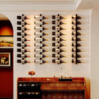 Sonyabecca 3 Pack 12 Bottle Wall Wine Rack, DIY Wine Rack Wall Mounted, Wall Mounted Wine Rack,Display Holder Used as One or Four, for Kitchen, Dining Room, Bar, Wine Cellar