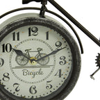 Deco 79 Metal Bike Clock, Set of 2 15"W, 9"H, Black