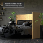 4 ft. Tall Reversible Bamboo Wave Screen - Burnt Bamboo